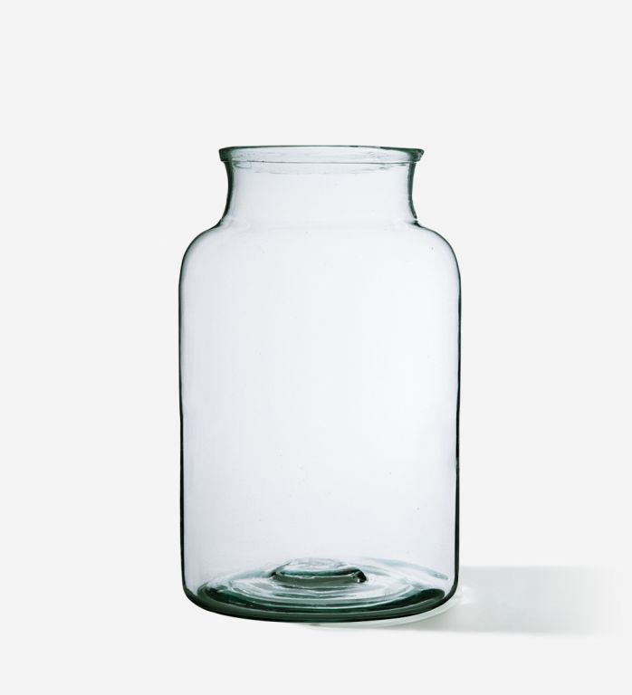 Vidutinė minimalistinė stiklinė vaza